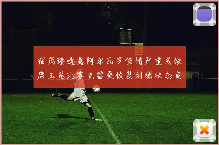 宿茂臻透露阿尔瓦罗伤情严重或缺席玉昆比赛克雷桑恢复训练状态良好